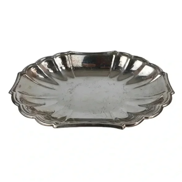 Gorham Heritage Silver Plate Dish In Gift Box - Picture 4 of 4